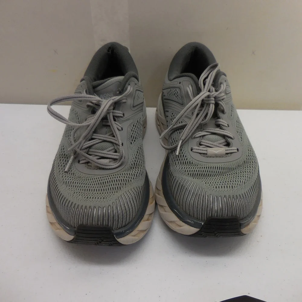 Hoka One One Bondi 7 Grey‎ Road Running Shoes Sneakers Mens Size 8.5E